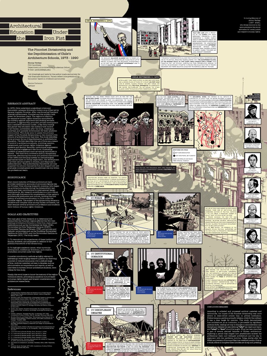 Póster de investigación en formato de novela gráfica